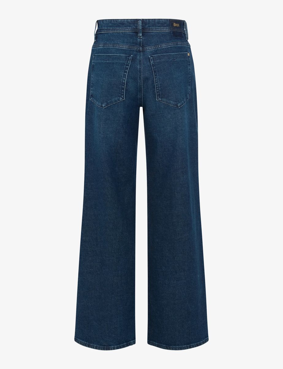 High-Rise Jeans mit weitem Bein