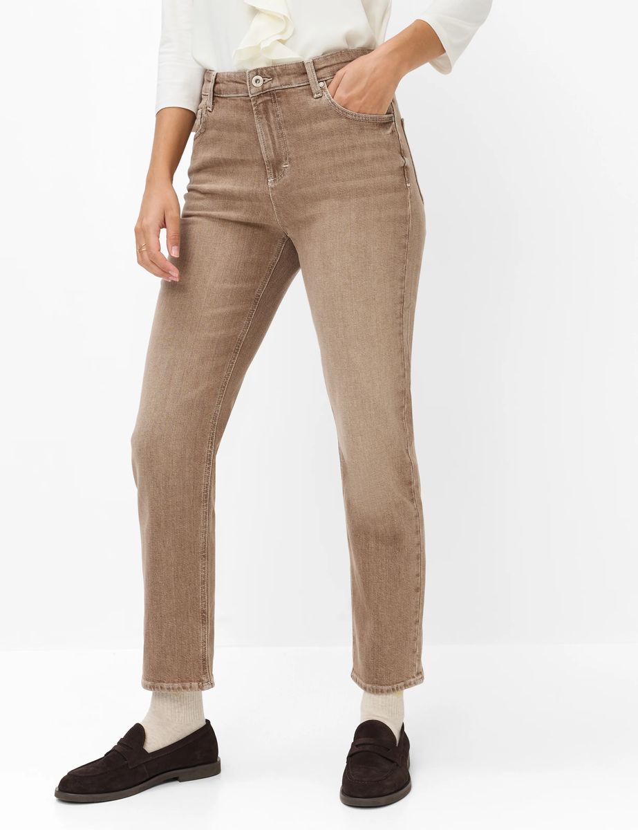 High-Waist Jeans mit geradem Bein