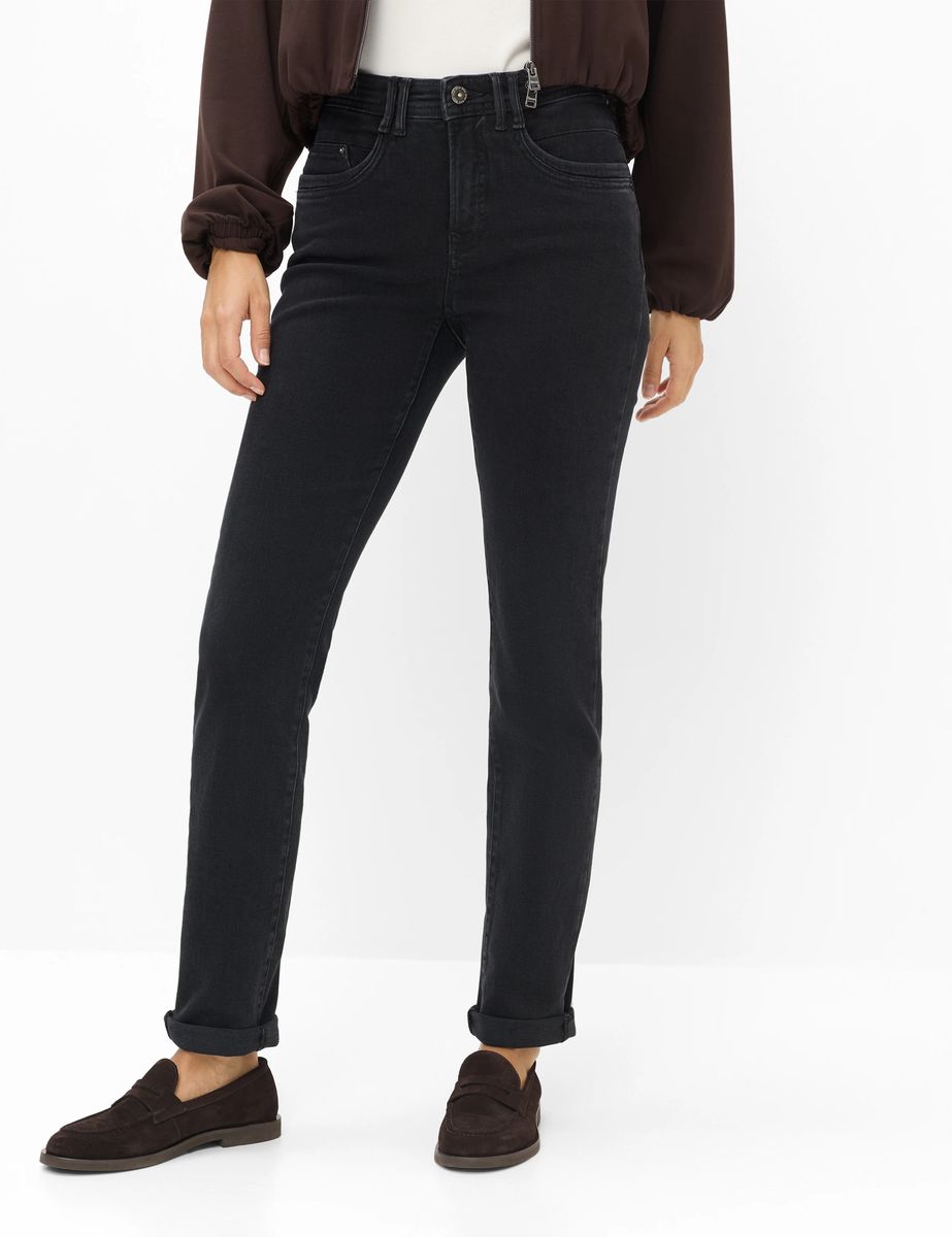 High-Waist Jeans mit geradem Bein