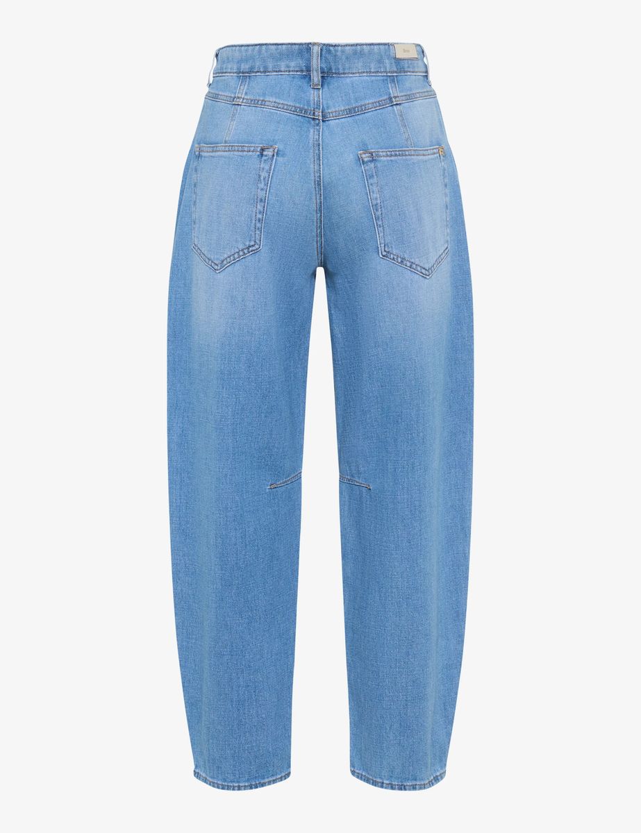 Barrel-Jeans mit hohem Bund