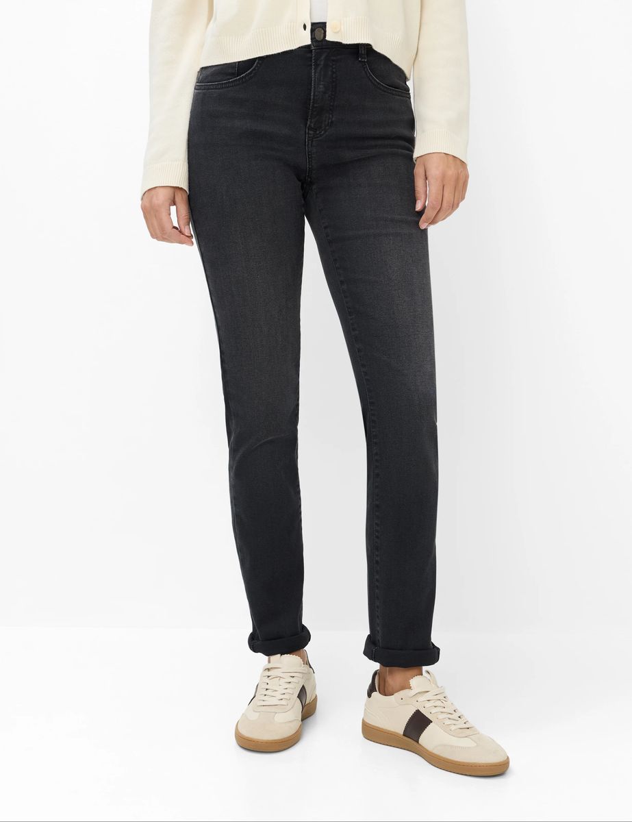 Klassische High-Rise Straight-Leg Jeans