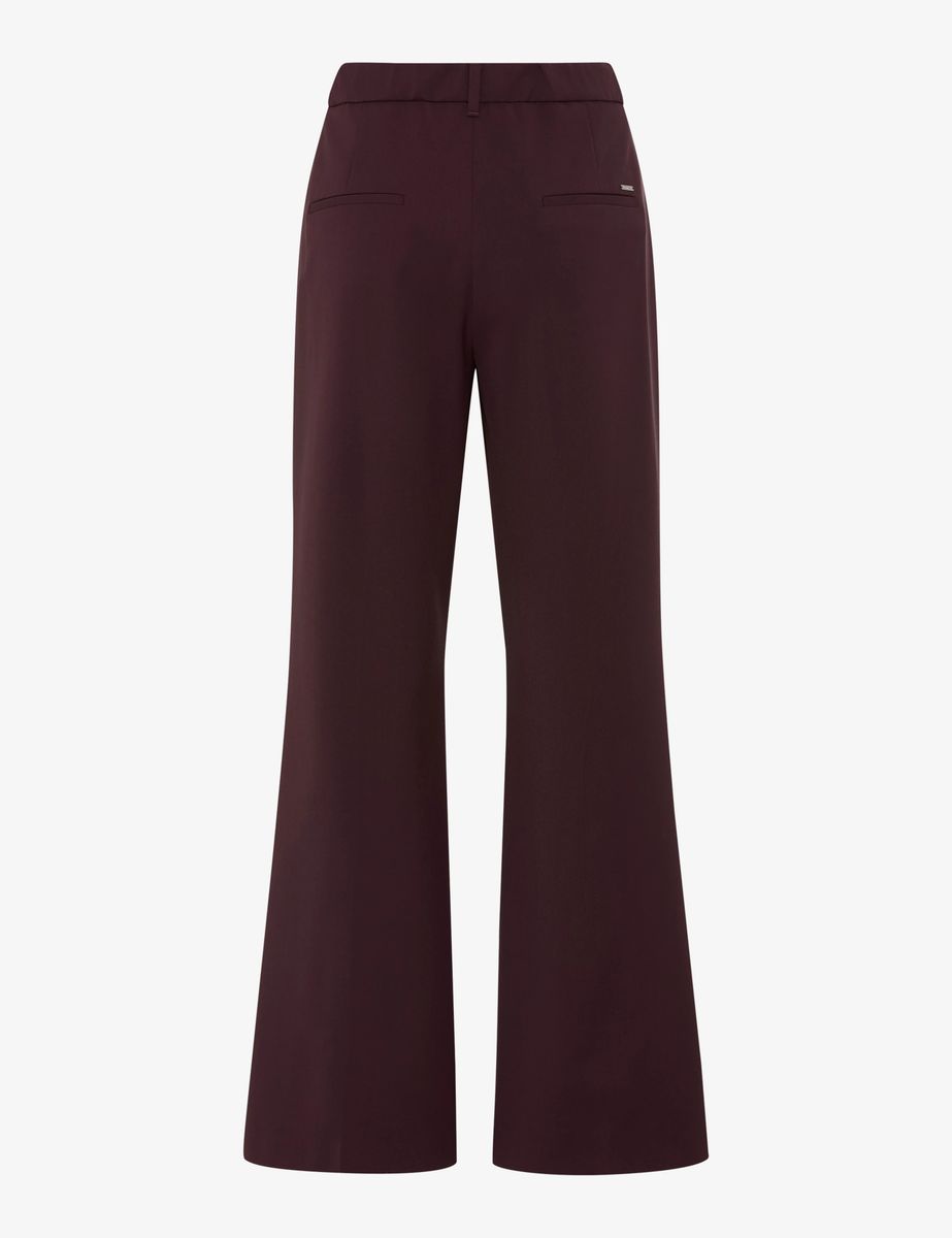 Fluid-Wool Palazzo-Hose mit weitem Bein