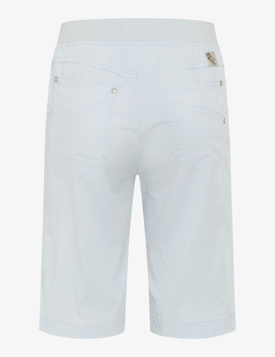 Schmale Stretch-Bermuda-Shorts