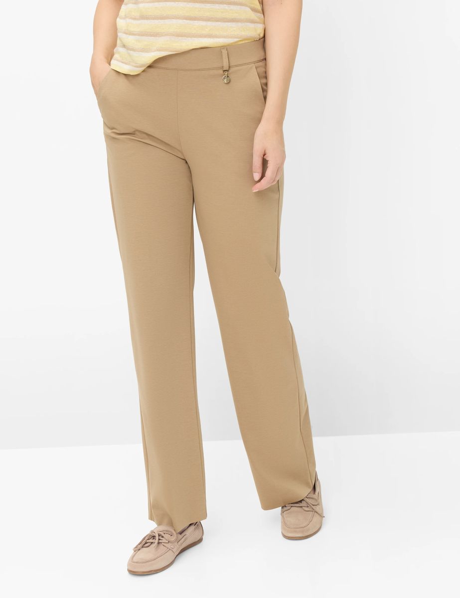 Elegante Jersey-Hose mit ausgestelltem Bein