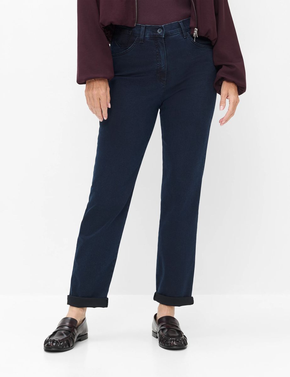 Gerade geschnittene Comfort-Denim-Hose