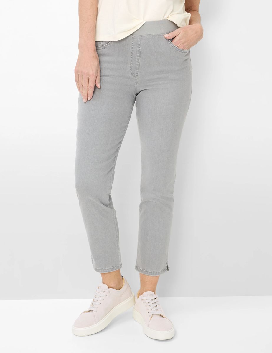Schmal geschnittene 6/8-Schlupfjeans
