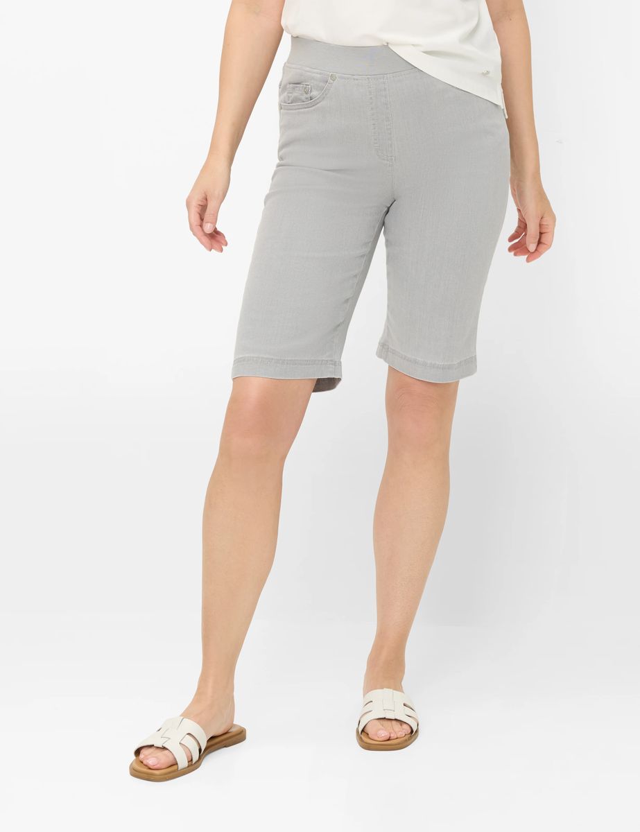 Slim-Fit Denim Bermuda-Shorts