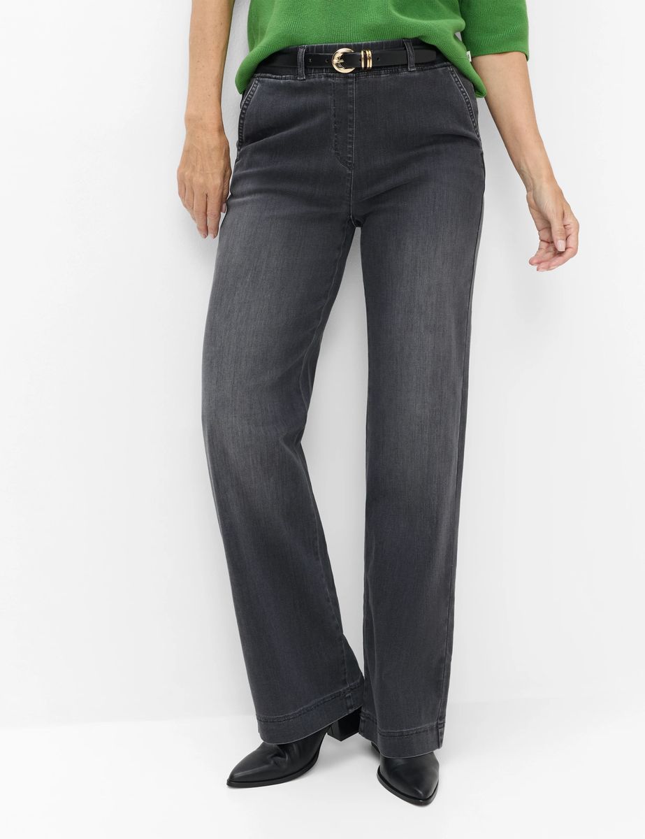 Weit geschnittene Marlene-Denim-Hose