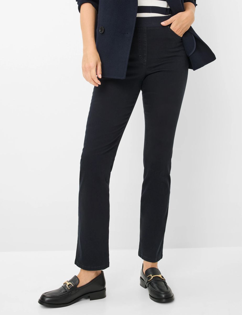 Schlupfhose aus Satin im Slim Fit