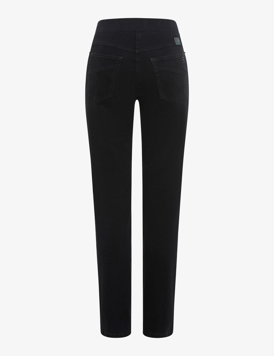 Schlupfhose aus Satin im Slim Fit