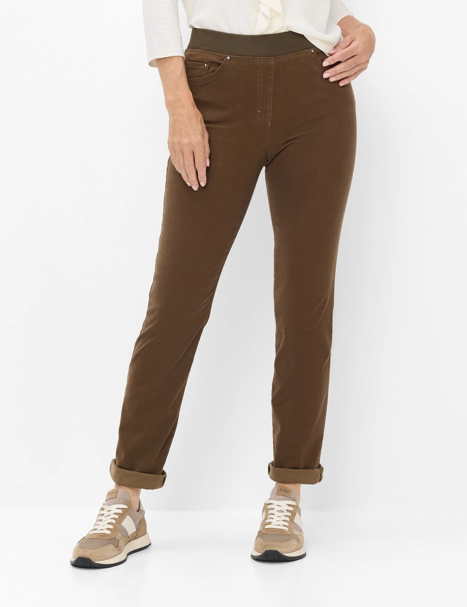 Schmale Satin-Stretch-Schlupfhose