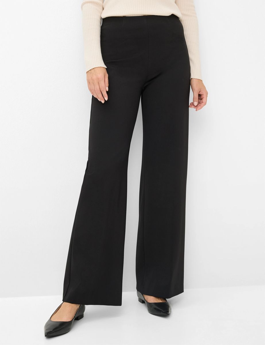 Elegante Weite Hose mit Hochbund