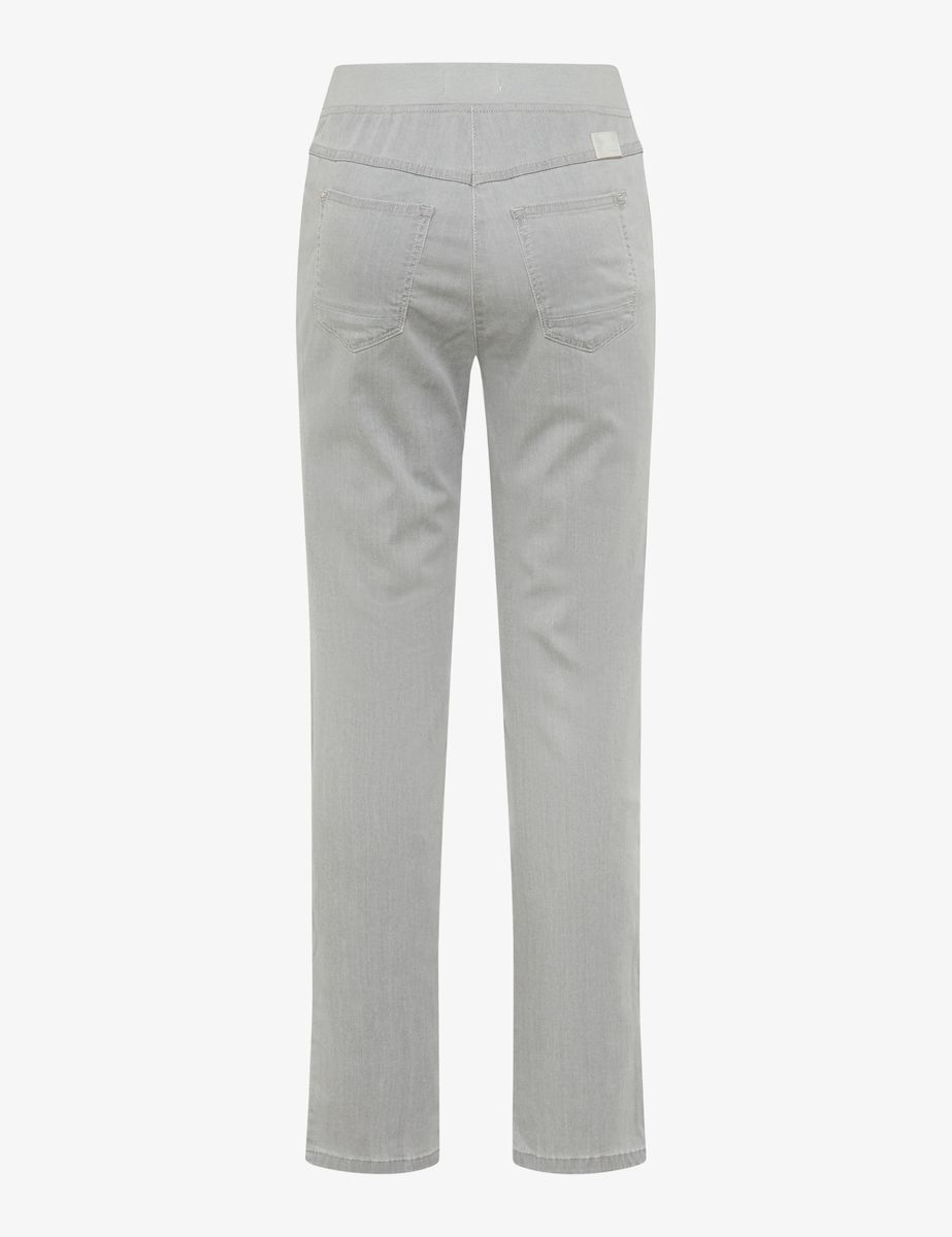 Slim-Fit Schlupfhose in Denim-Optik