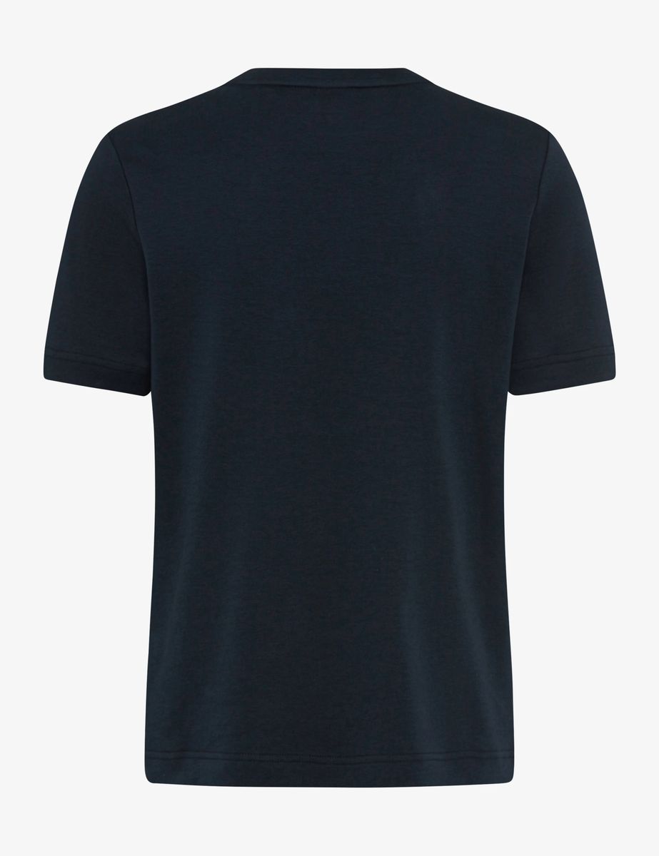Kurzarmshirt aus Baumwoll-Interlock
