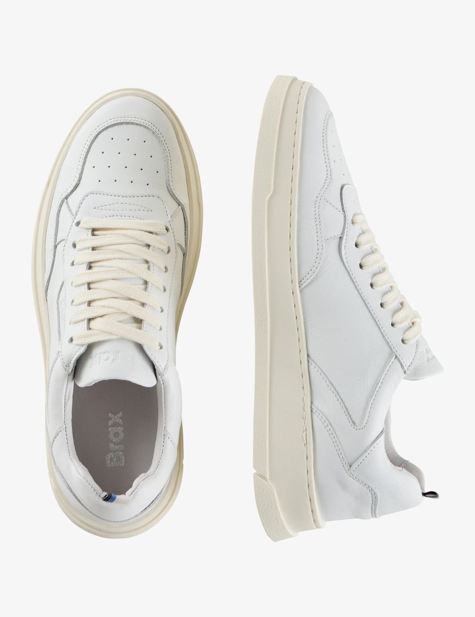 Minimalistische Leder-Low-Top-Sneaker