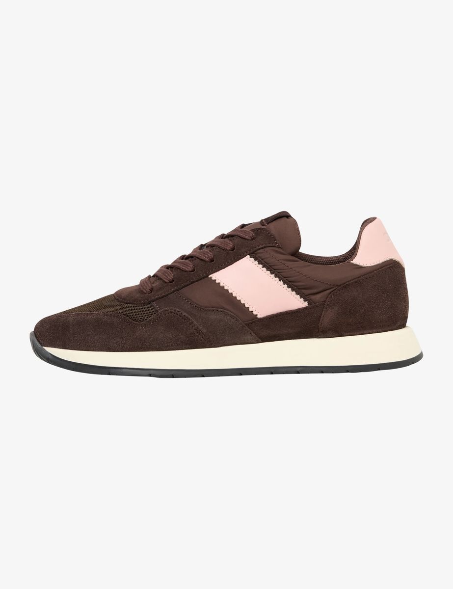 Retro-Sneaker aus Wildleder und Nylon