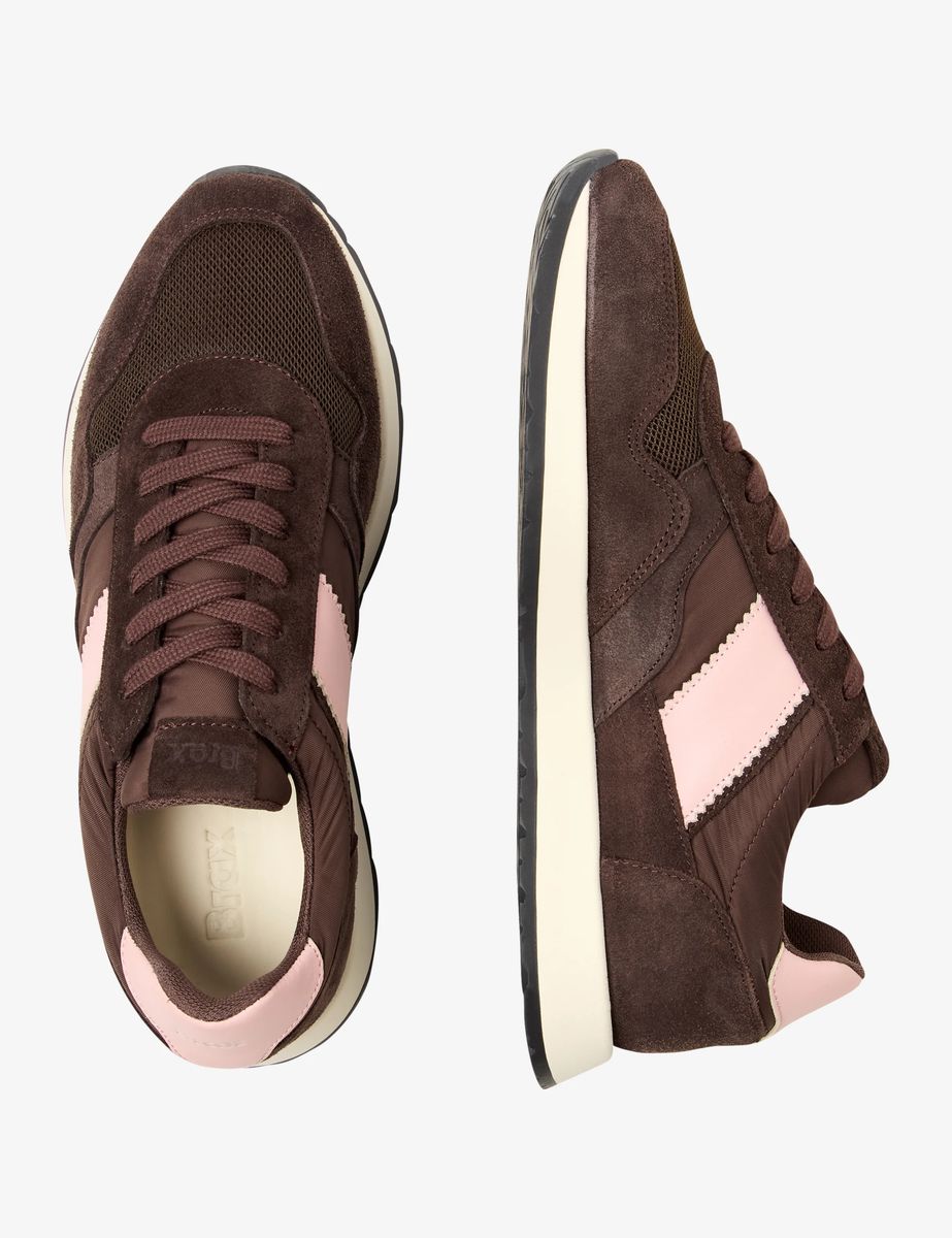 Retro-Sneaker aus Wildleder und Nylon