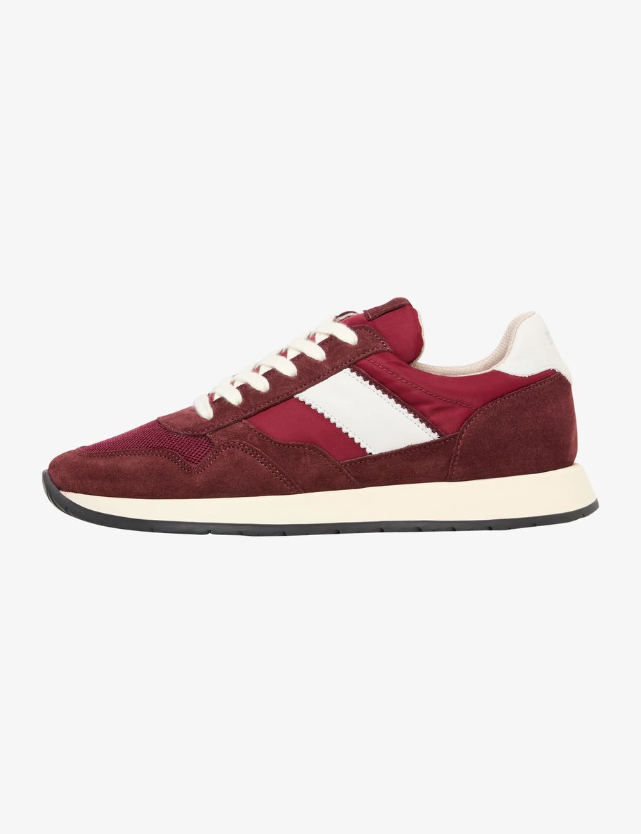 Retro-Sneaker mit Wildleder-Besatz