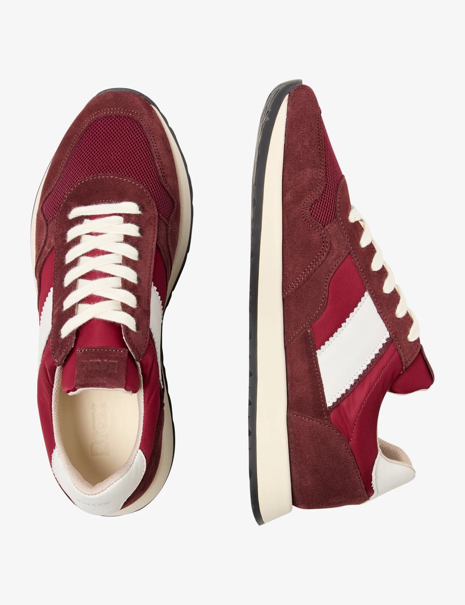 Retro-Sneaker mit Wildleder-Besatz