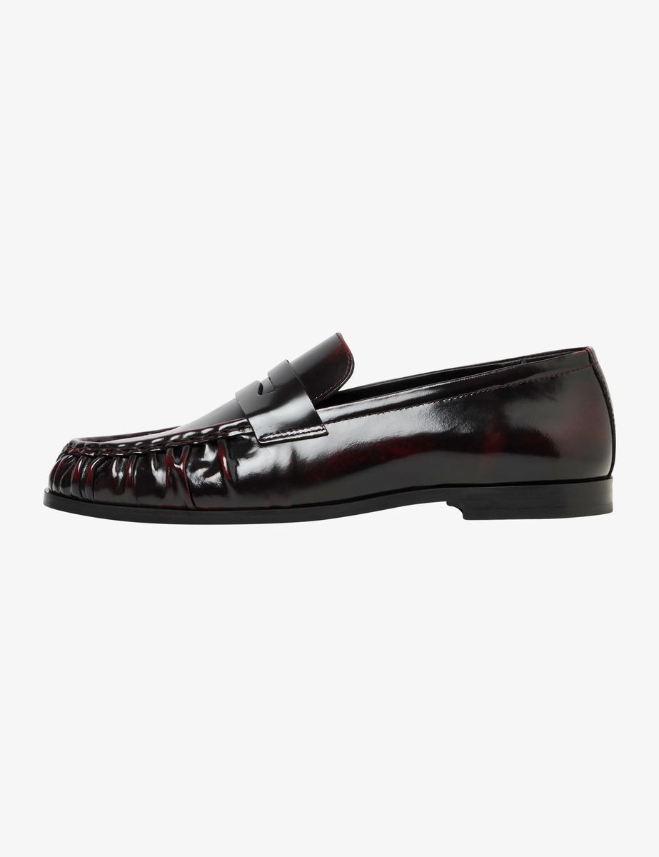 Glänzende Penny-Loafer aus Polished-Leder
