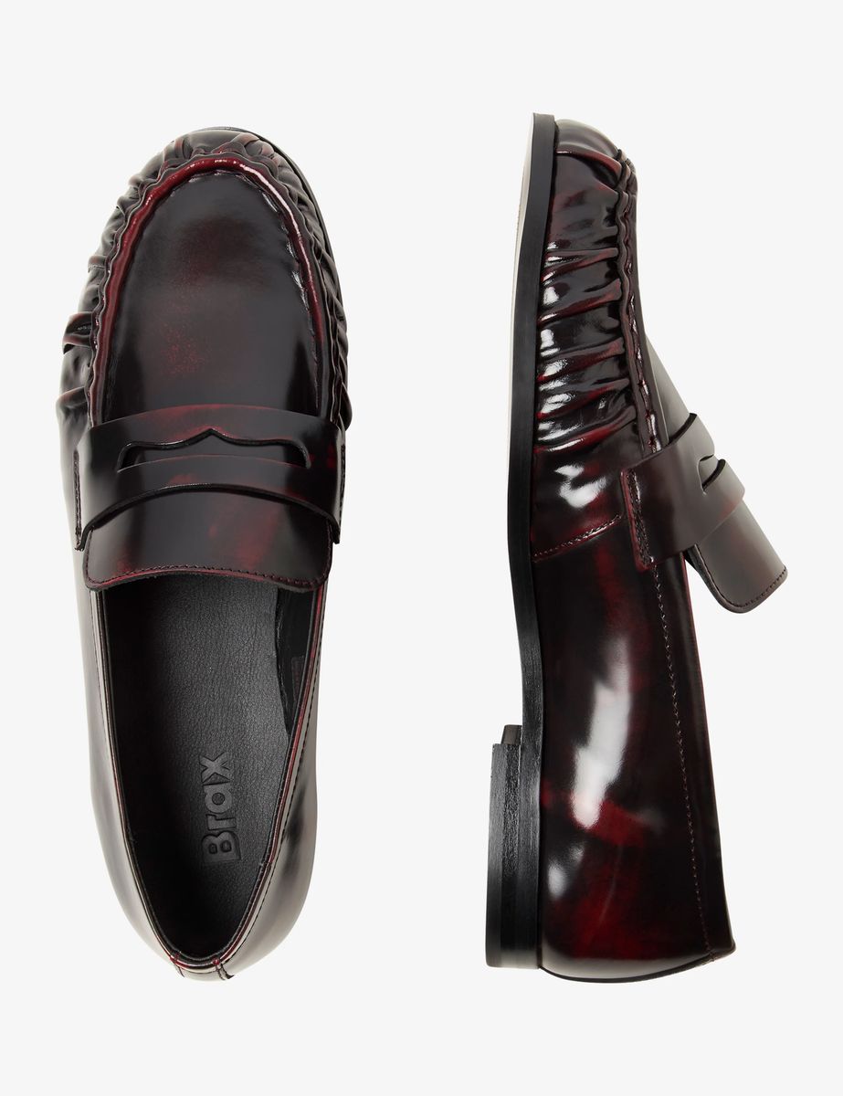 Glänzende Penny-Loafer aus Polished-Leder
