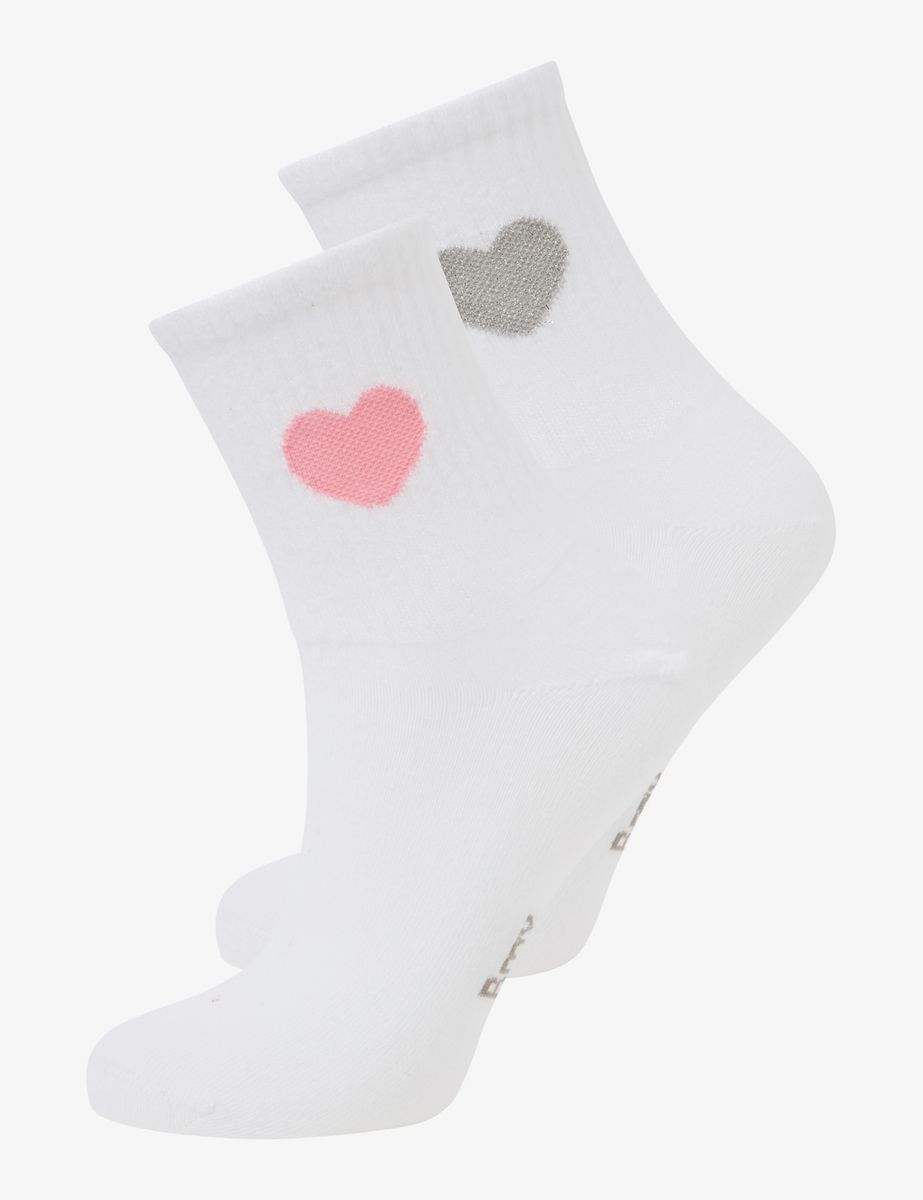 Socken mit Herz-Motiv aus Baumwollmix