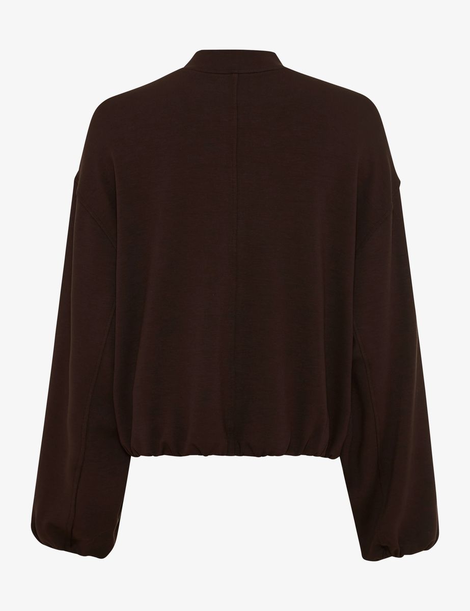 Minimalistische Sweatjacke mit Reißverschluss