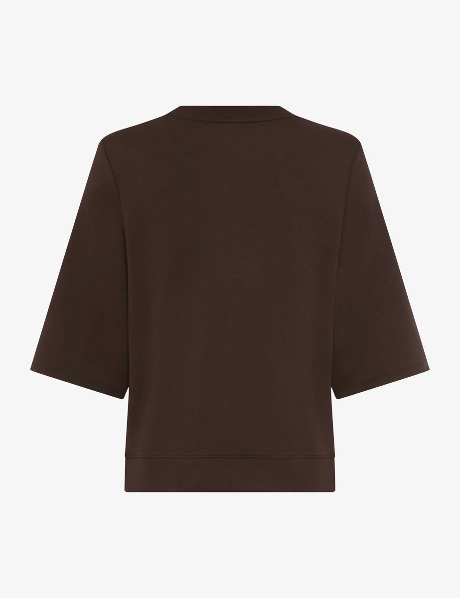 Kurzarm-Sweatshirt aus Interlock
