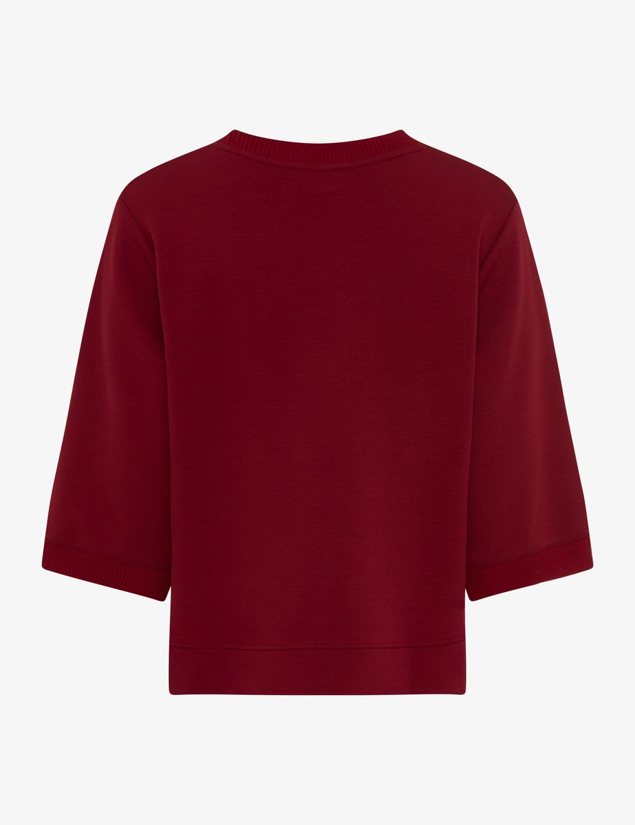 Kurzärmliges Interlock-Sweatshirt im Boxy-Schnitt