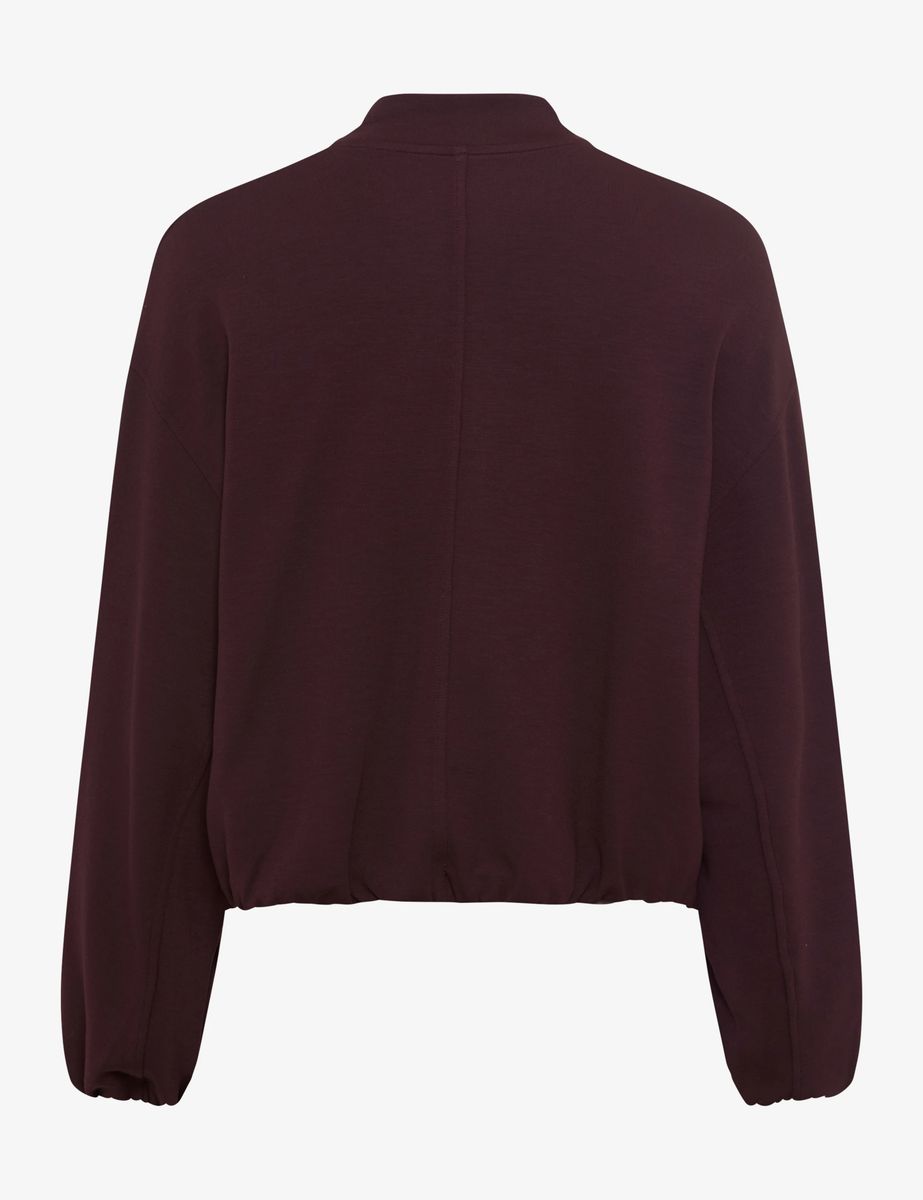 Legere Sweatjacke mit Reißverschluss