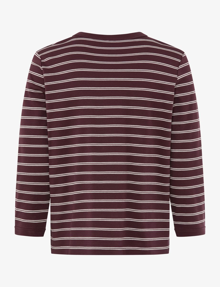 Gestreiftes Langarmshirt aus Baumwolle