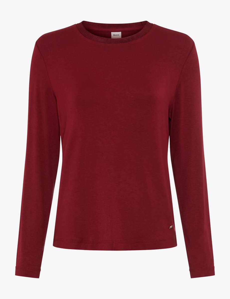 Langarmshirt aus Viskose-Mix