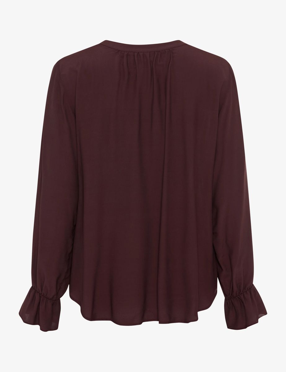 Elegante Chiffonbluse mit Rüschen