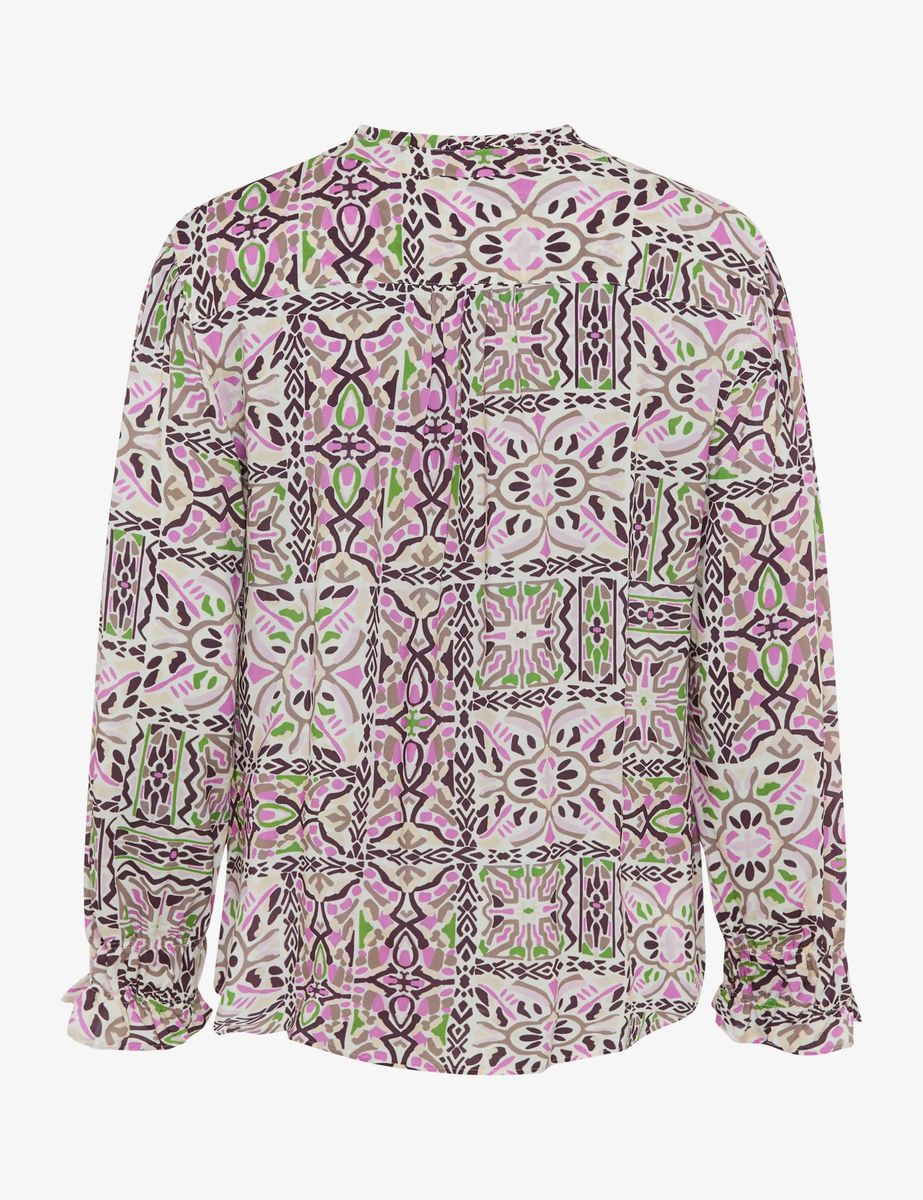 Viskosebluse mit Mandalamuster