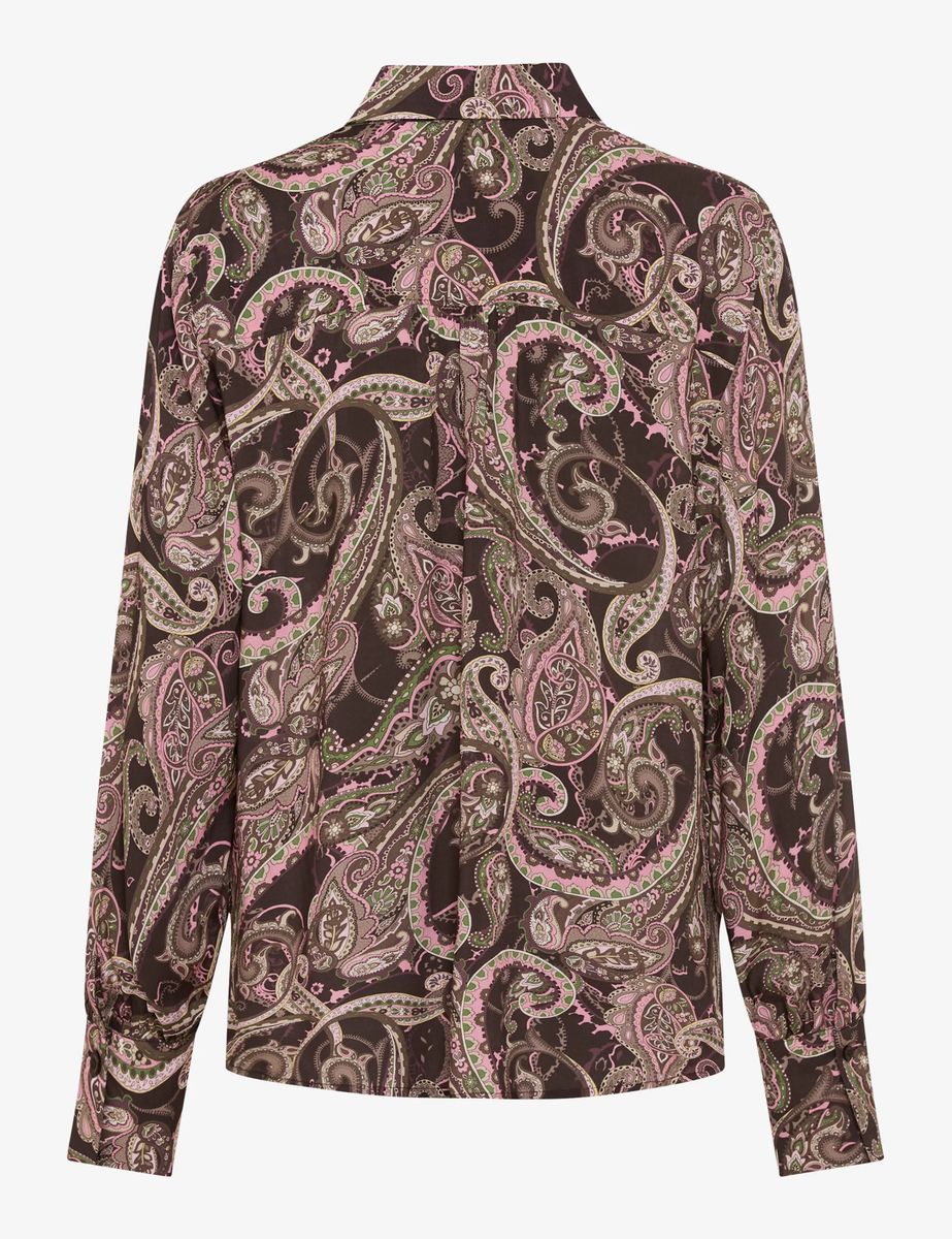 Viskosebluse mit Paisley-Muster