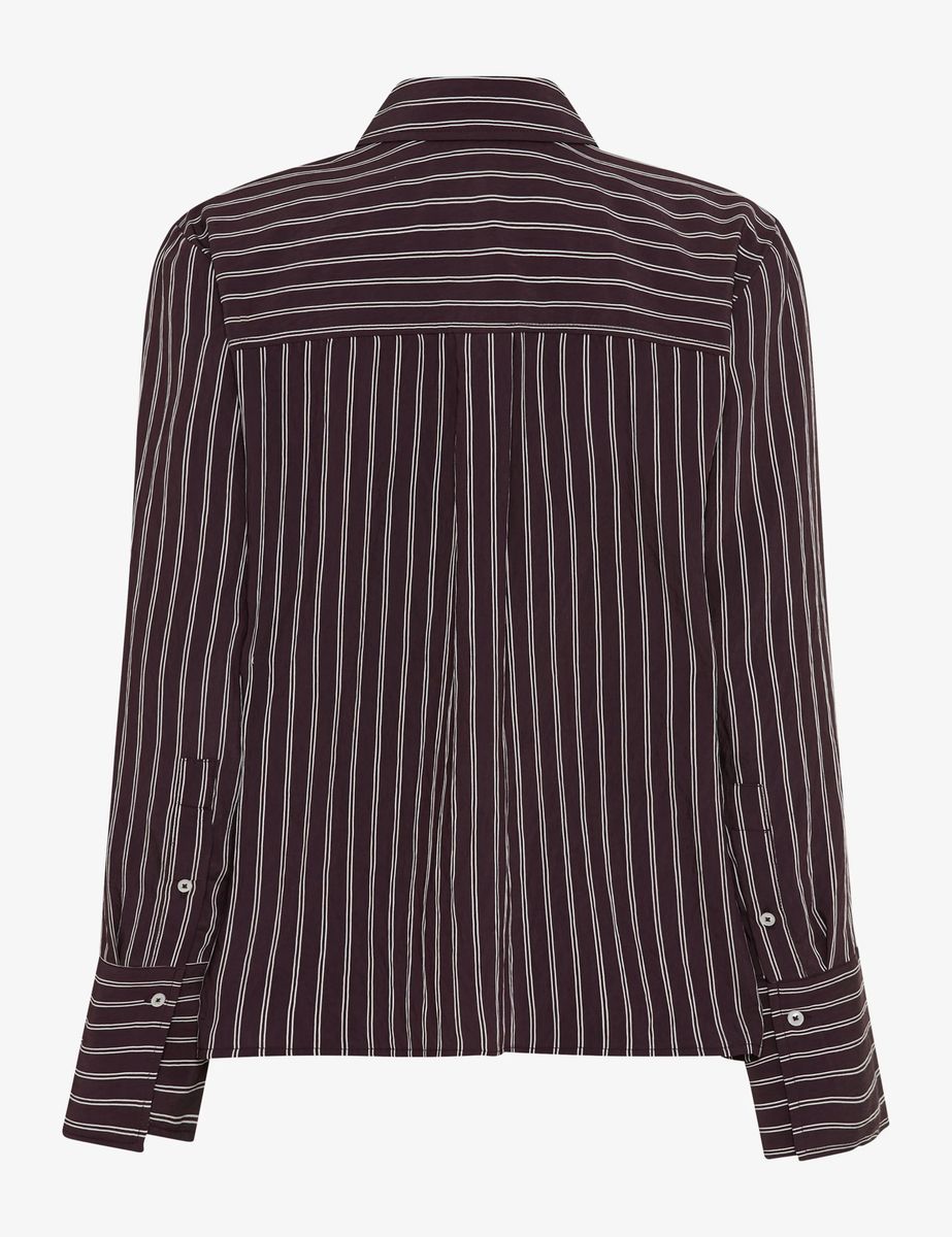 Gestreifte Bluse aus Lyocell-Mix