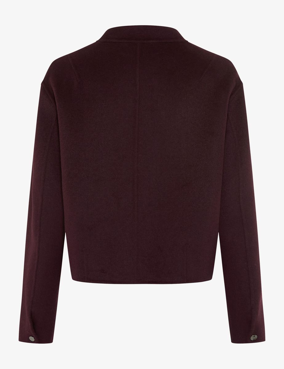 Minimalistische Doubleface-Wolljacke