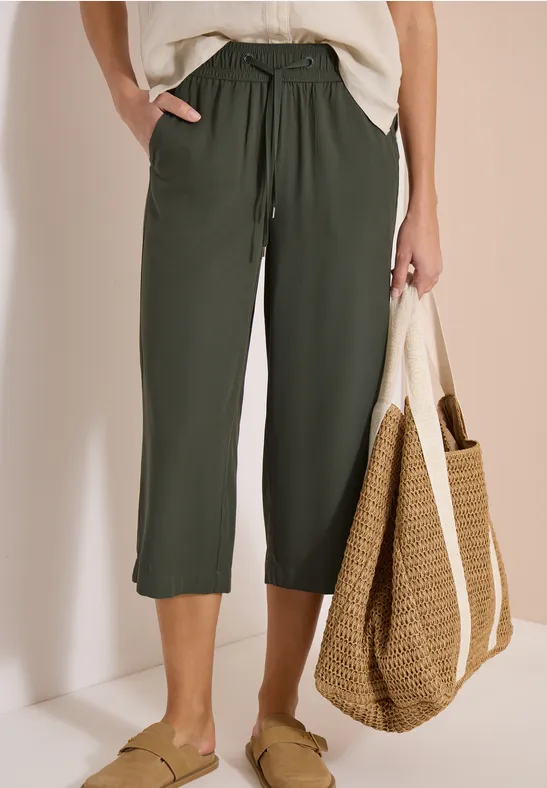 Loose Fit 3/4 Wide Leg Hose