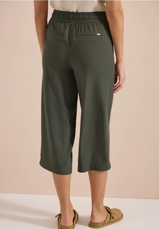 Loose Fit 3/4 Wide Leg Hose