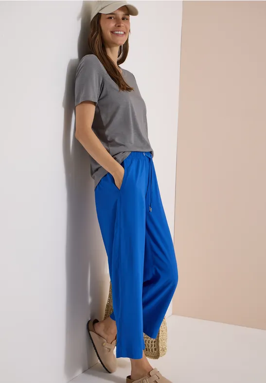 Weite Culotte mit Tunnelzug