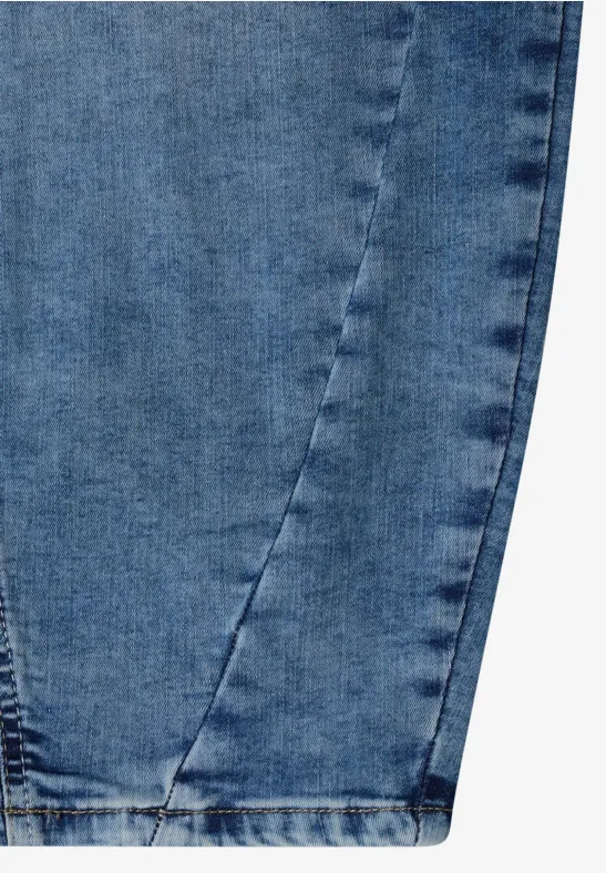 High-Waist-Jeans mit Barrel Leg