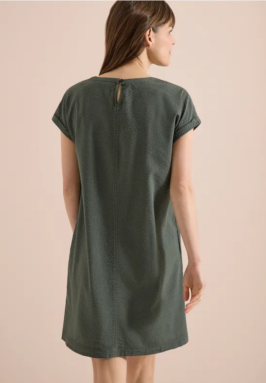 Strukturiertes Seersucker Kleid