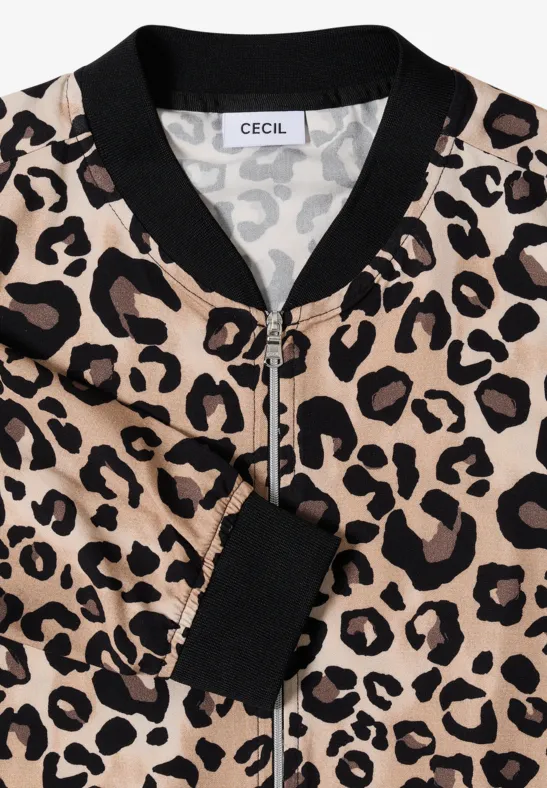 Leichter Blouson mit Leopardenmuster