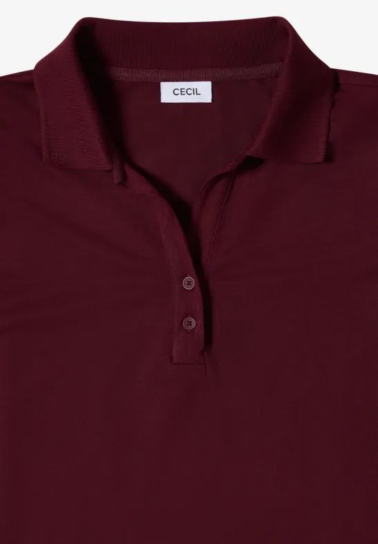 Sportliches Poloshirt mit 3/4-Ärmeln