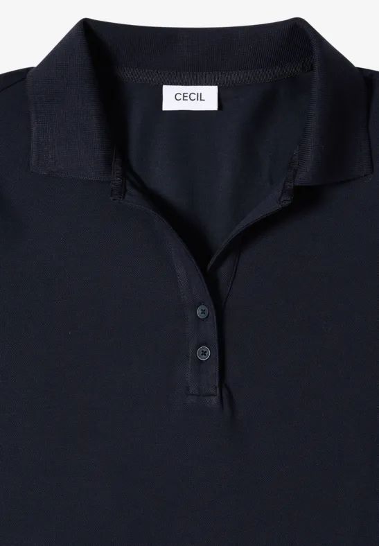 Klassisches Piqué-Poloshirt mit 3/4-Arm
