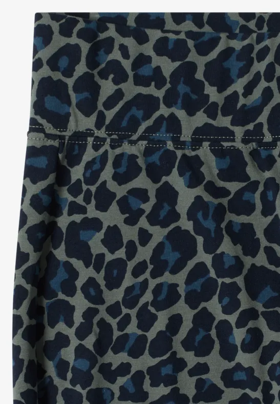 High-Waist Leggings mit Leopardenmuster