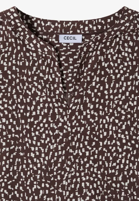 Bluse mit minimalistischem Print
