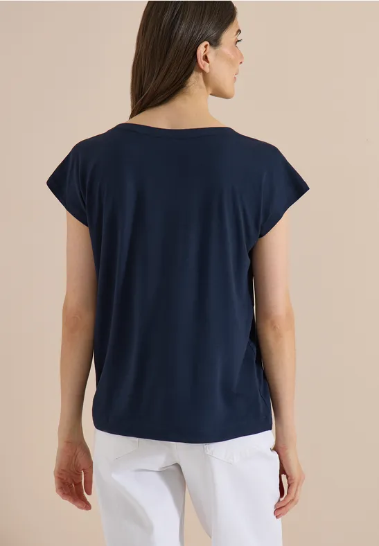 Shirt mit überschnittenen Schultern und Cut-Outs