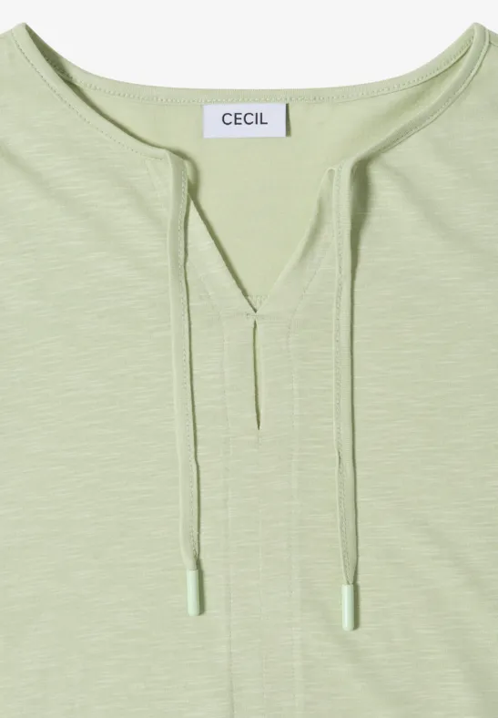 Ärmelloses Jerseytop mit Bindebändern