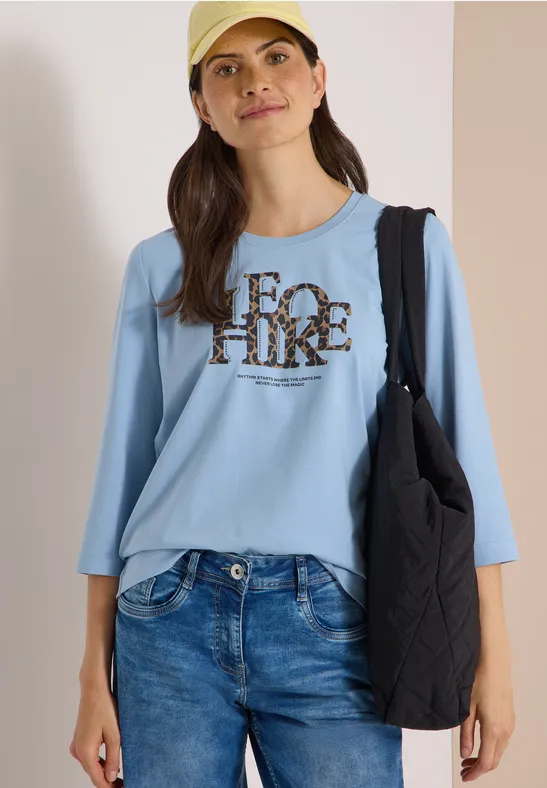 3/4-Arm Shirt mit Leo-Wording